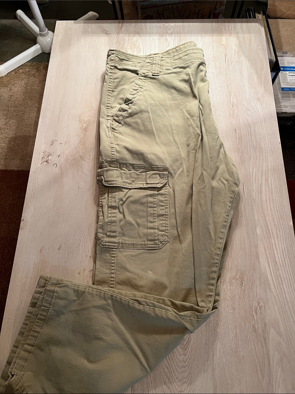 Wrangler Men's Light Khaki Cargo Pants